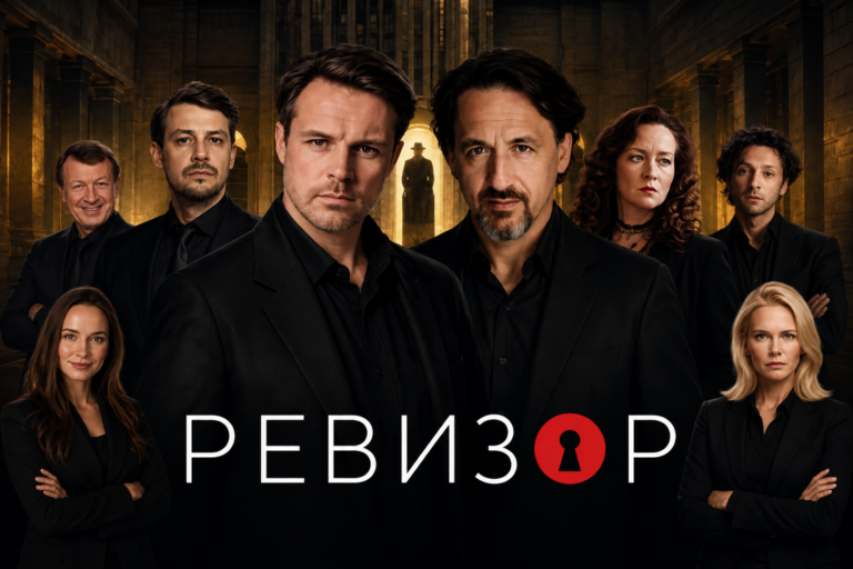 Спектакль «Ревизор» в Кёльне: Артур Смольянинов, Евгений Пронин, Юлия Ауг и др.
